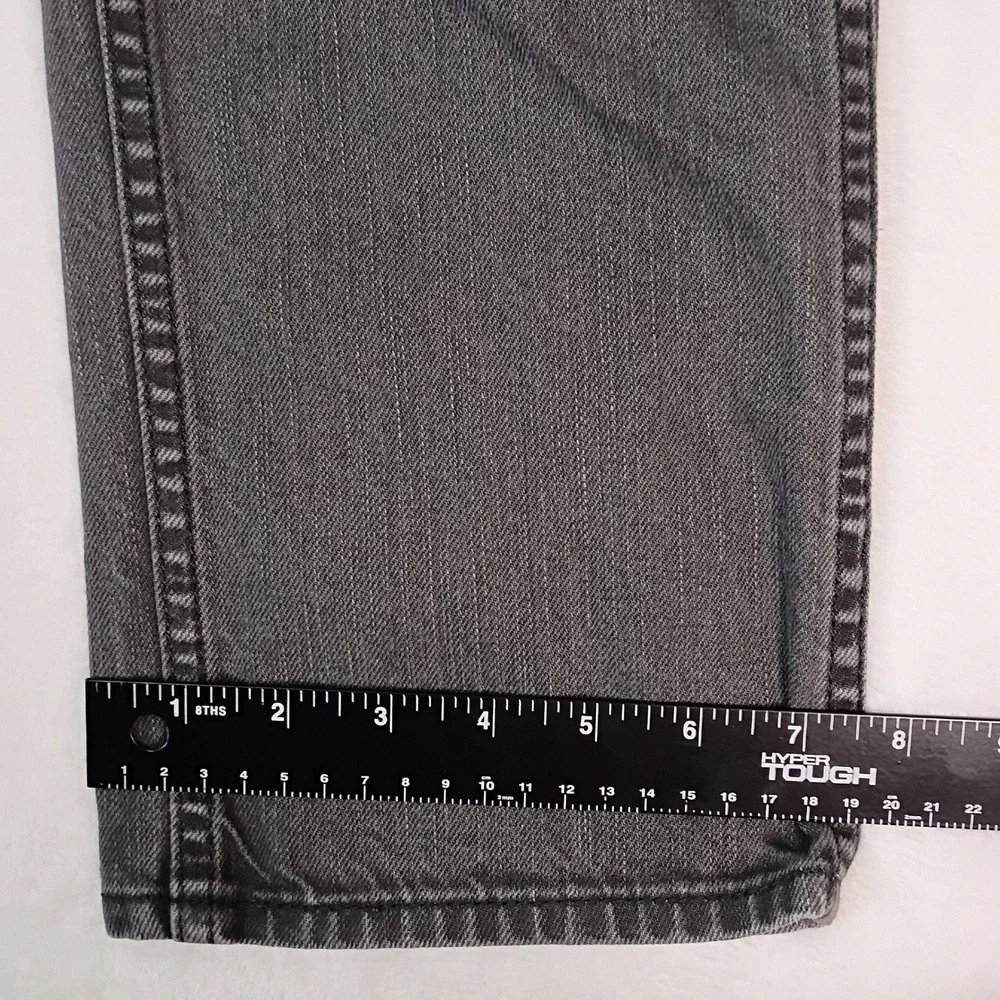 Levis 513 Slim Straight Grey Denim Jeans Mens 32x32 80813-0002